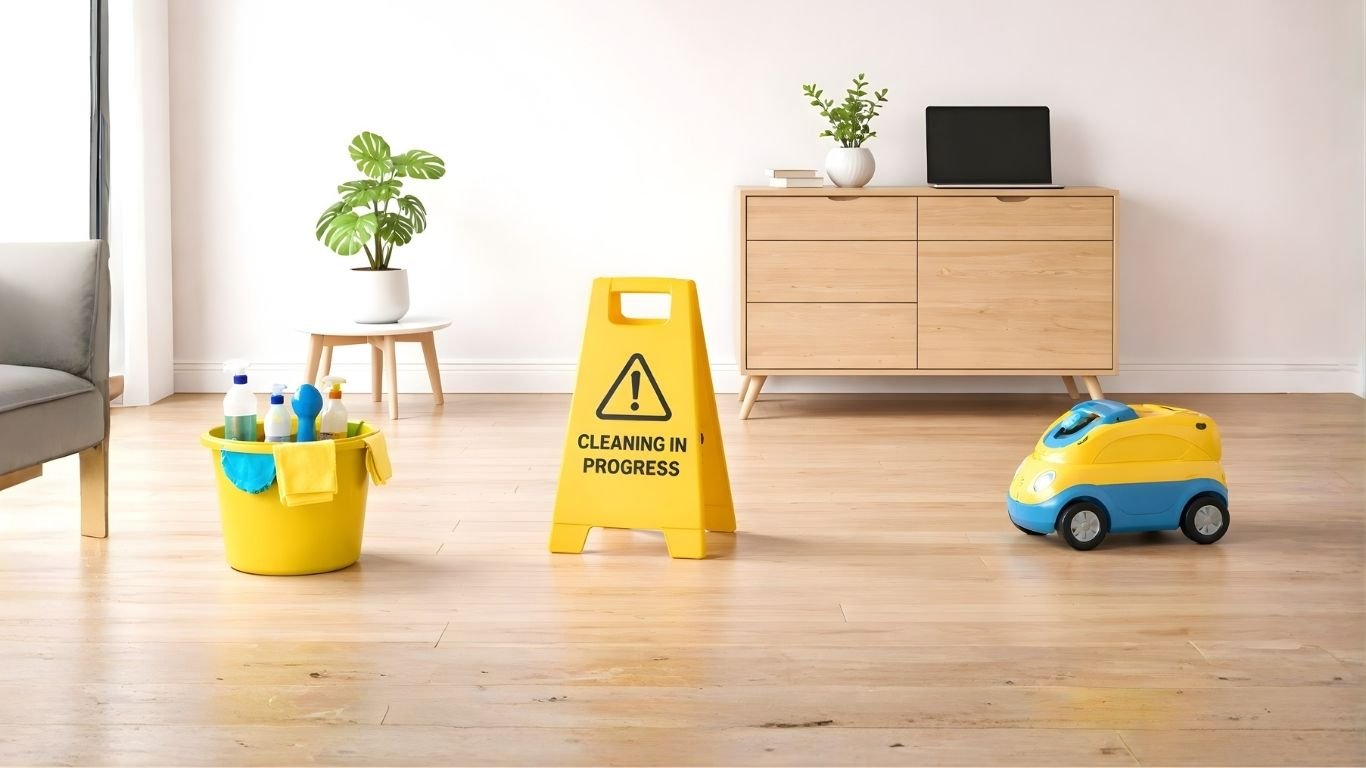 Bright modern living room interior